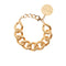 Vintage Gold Flat Chain Bracelet