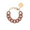 Bracelet Flat Chain Matt Caramel