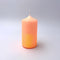 Orange Glitter Dip Dye Candle