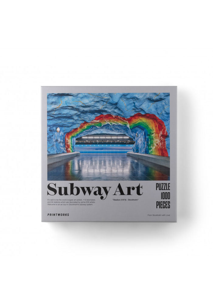 Puzzle Subway Art Rainbow - Printworks