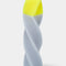 Spins Spiral Twisted Candle Yellow