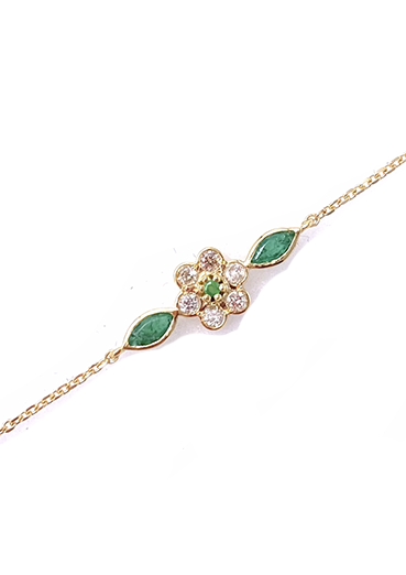 Bracelet Miniflower 1 Ardoise - Sophie D'Agon