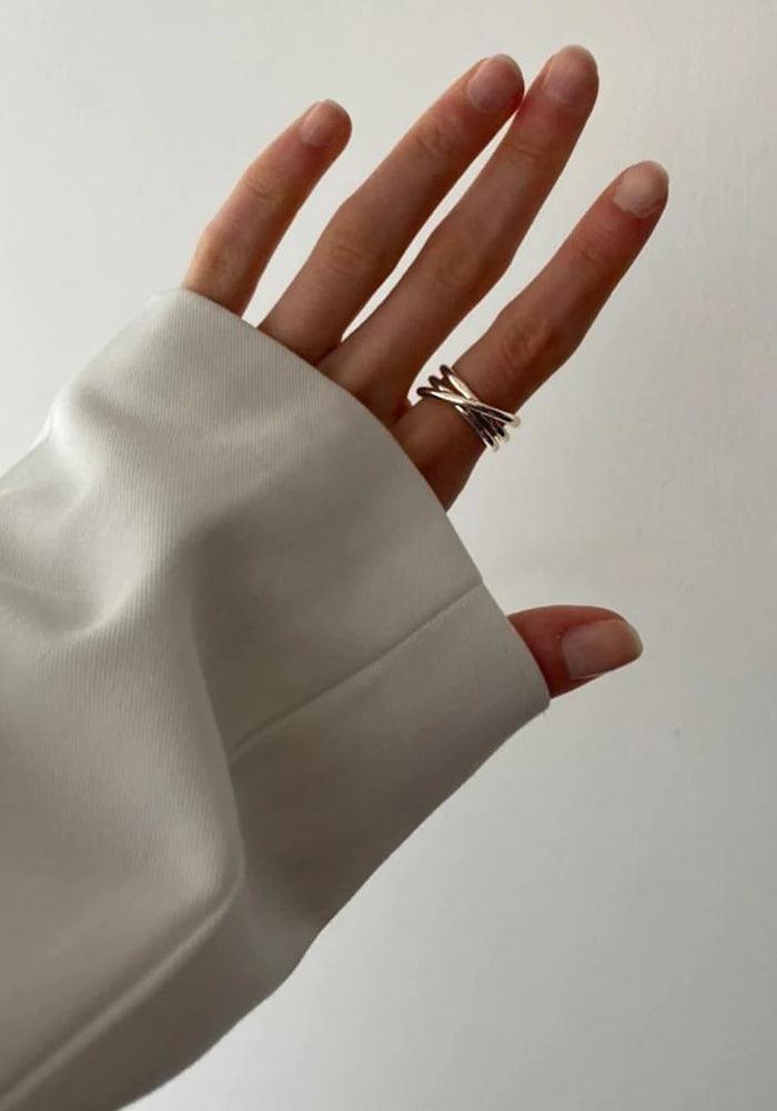 The Passionate Reversible Silver Ring - Main Image