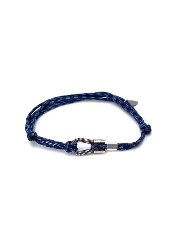  Bracelet "Me" Corde De Basse & Cordon Mix Bleu