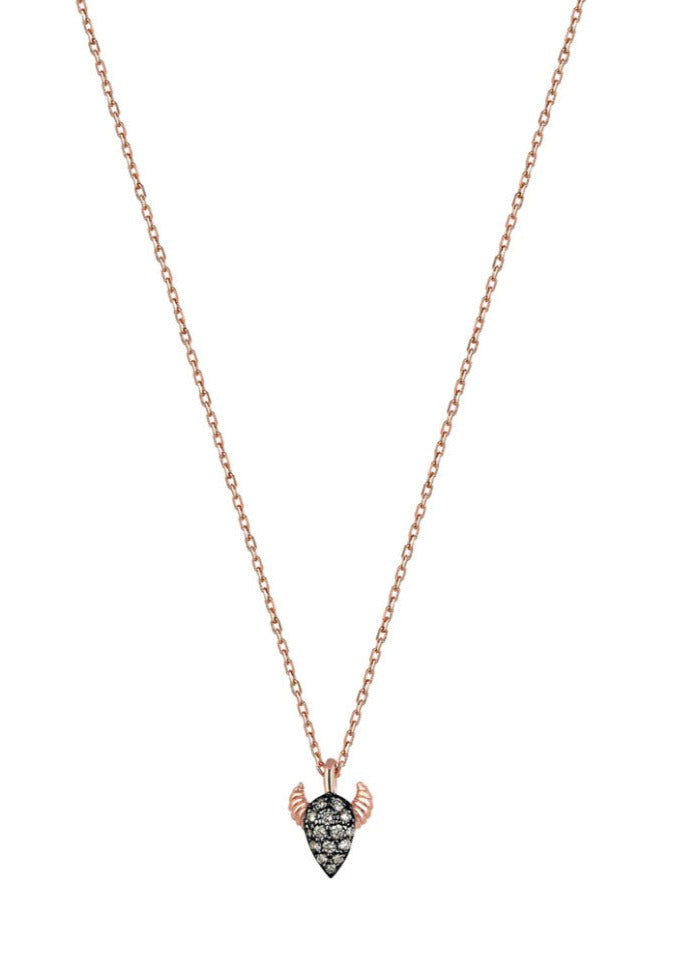  Collier "Bull Pave Necklace" Champagne