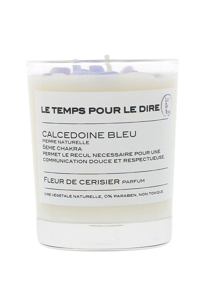  Bougie Parfumée "Le Temps Pour Le Dire" Calcédoine Bleue