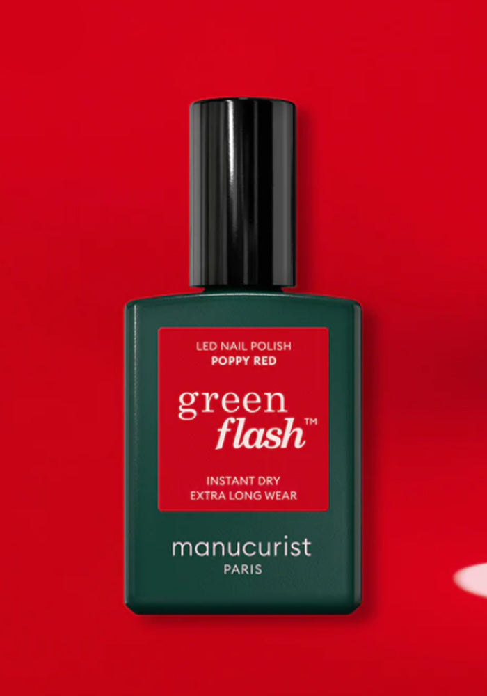 Kit Essentiels Green Flash Poppy Red - Manucurist