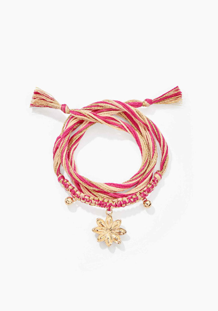 Bracelet Honolulu Fleur Rose - Aurélie Bidermann