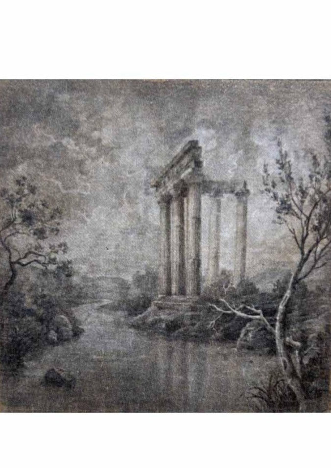  Panneau Papier Froissé "Karthéa Temple D'Apollon" - Alfonz