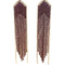Madison Burgundy And Gold Earrings