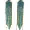 Madison Gold And Green Earrings