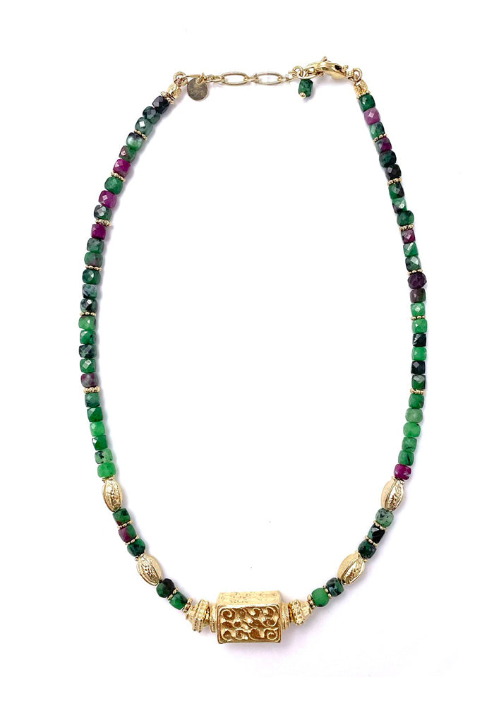 Zoisite Ruby Dhyana Necklace