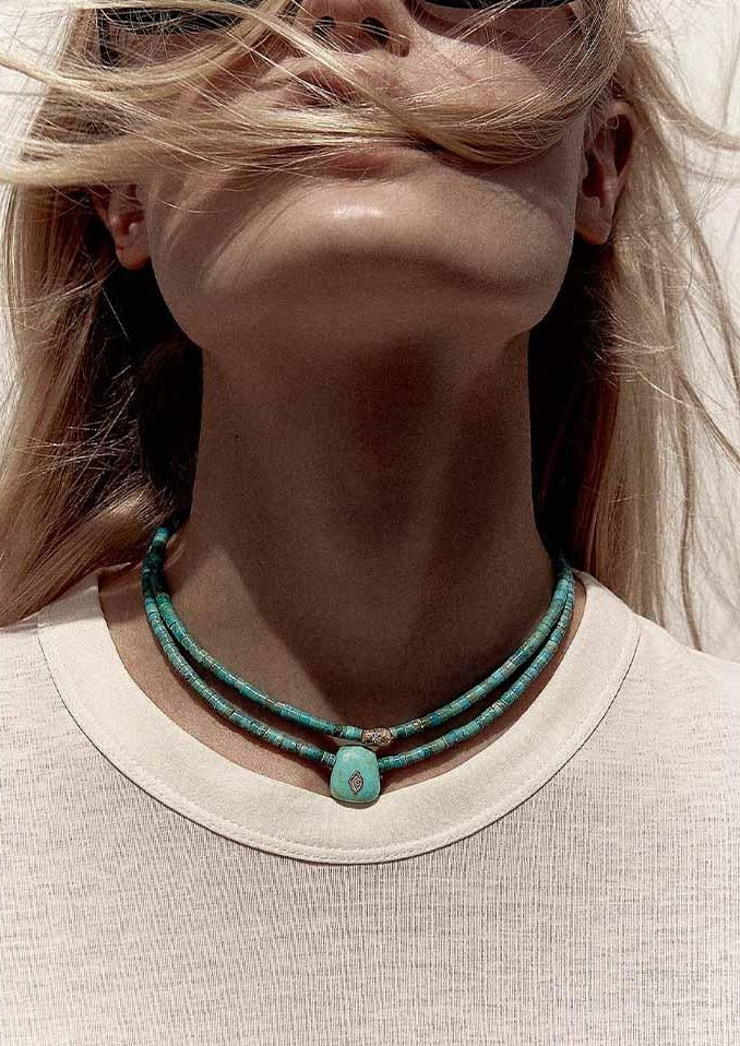  Collier "Taylor N°2" Turquoise